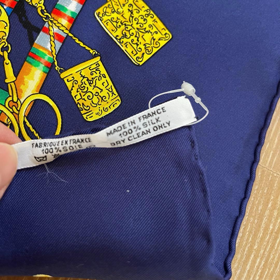 未使用品☆HERMES Pelile main カレ90 エルメス スカーフ