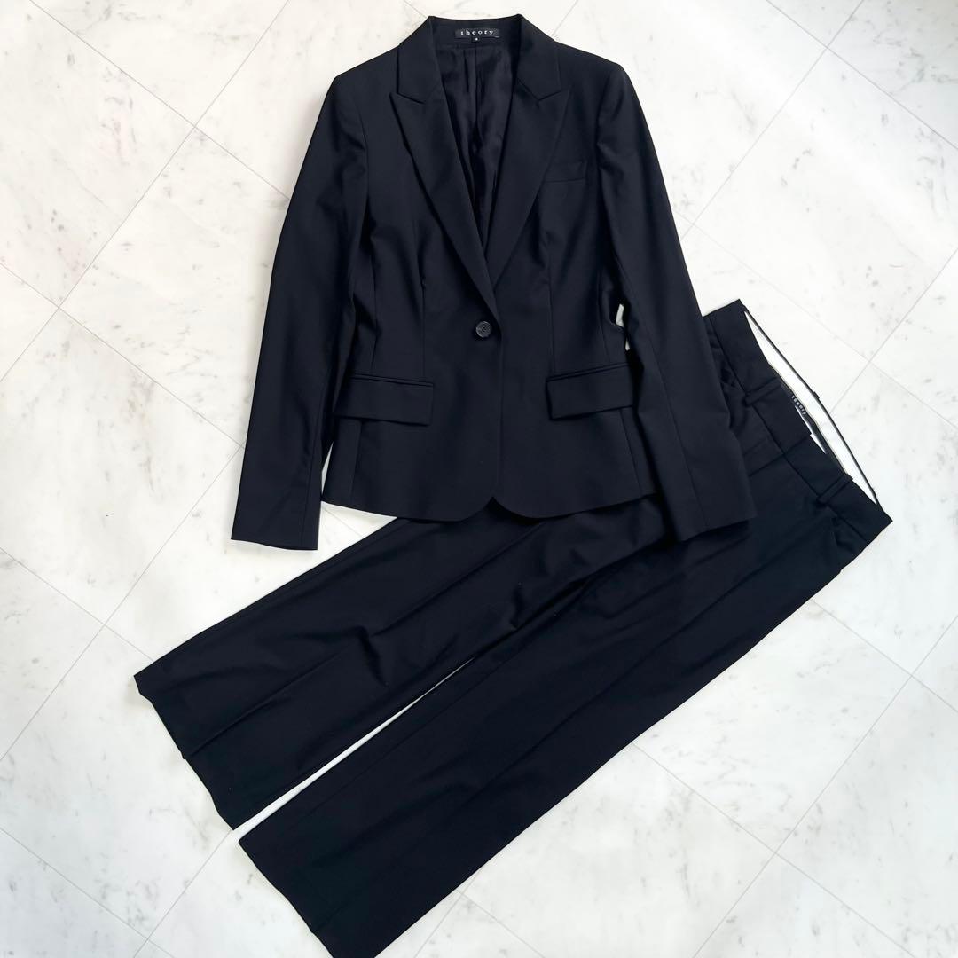 Theory セオリー スーツ セットアップ 上下 ブラック フォーマル 40