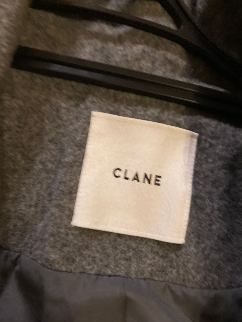【CLANE】クラネ ショールカラーフレアコート