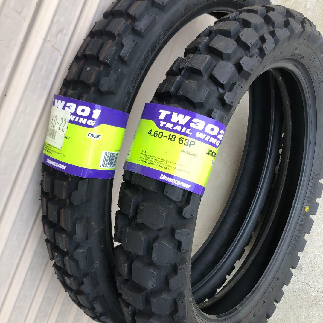 ブリジストン　オフロード　タイヤ　TW301 TW302 前後セット　新品