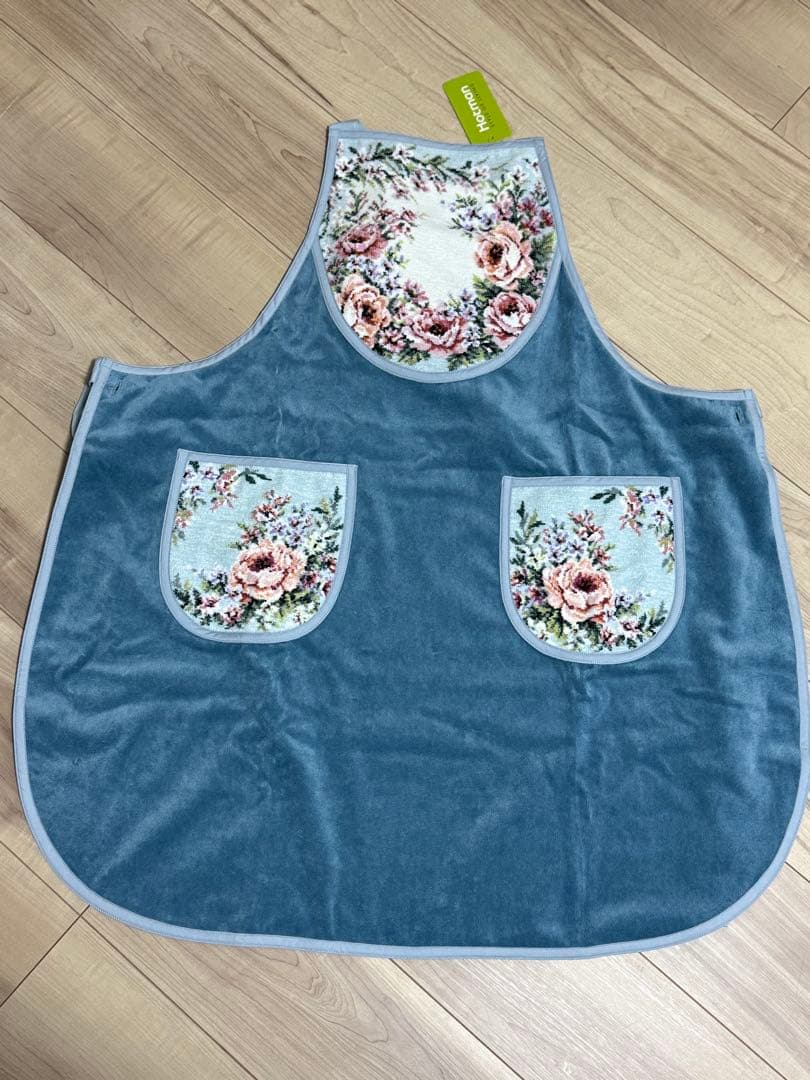 Hotman ホットマン 花柄シェニールエプロン