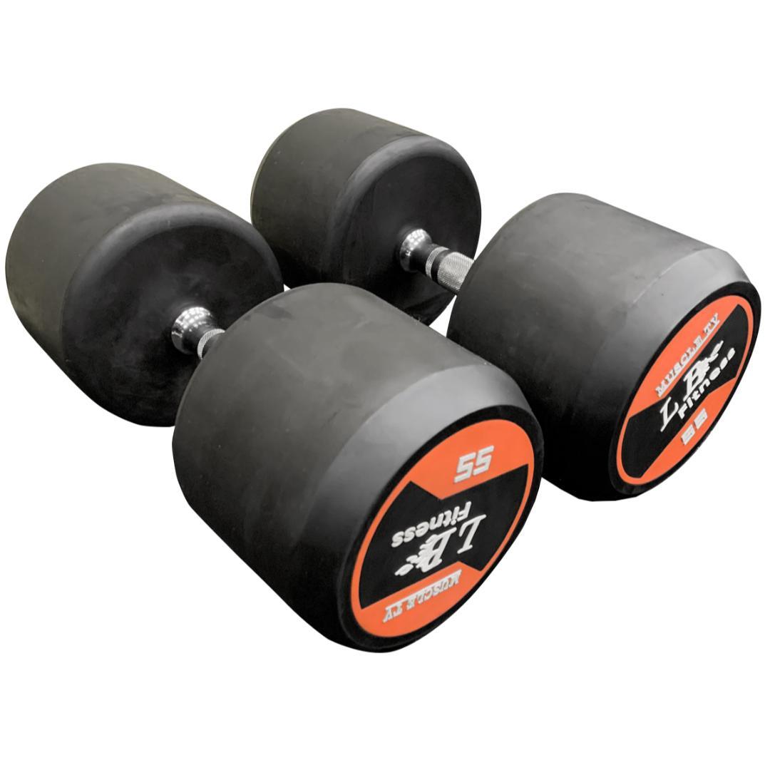 18000円割引　　ラバーダンベル　57.5㎏　2個セット　定価68000円