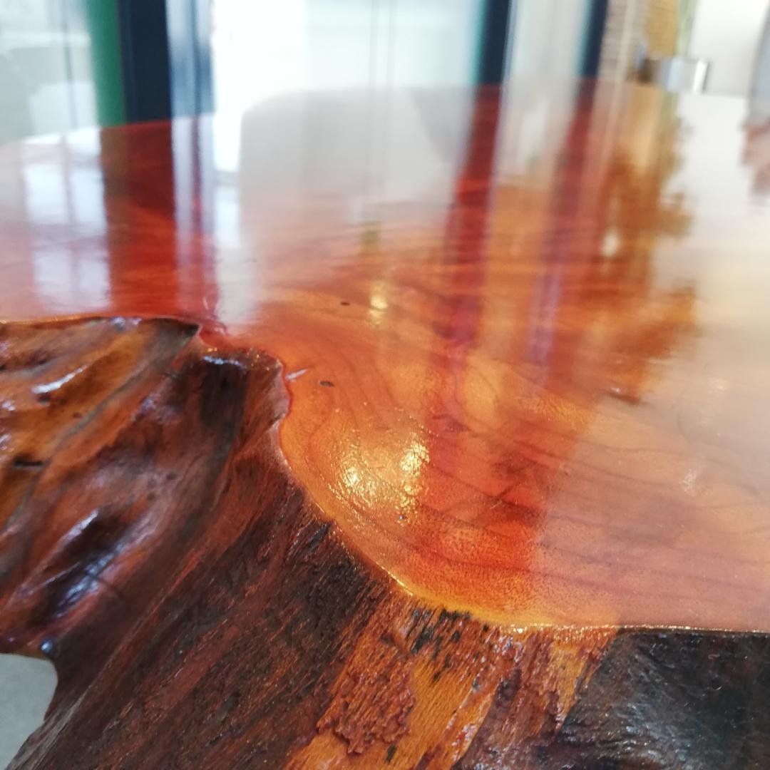 ▼無垢 切り株一枚板 座卓 テーブル