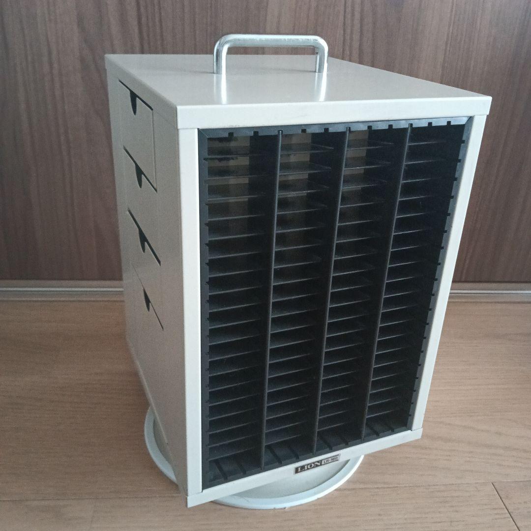 LION LR-160 スチールケース 科目印箱 回転印箱 印鑑ケース 回る