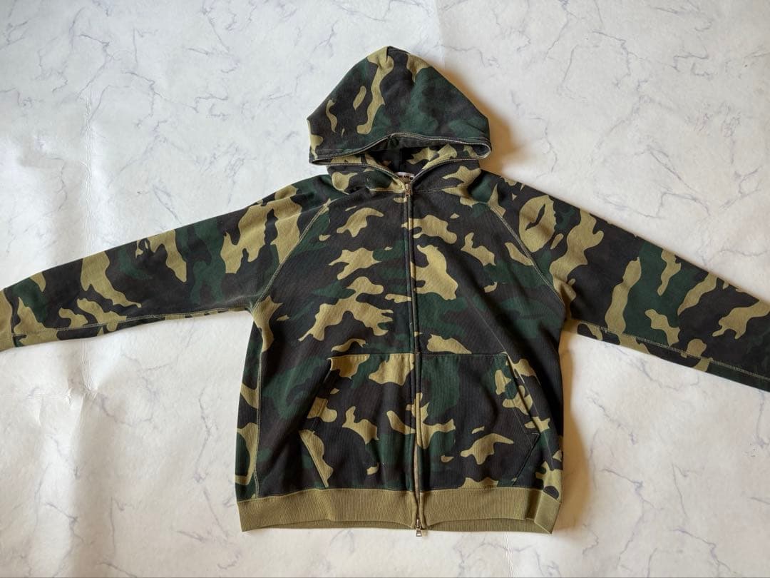 a bathing ape カモ ジップパーカー