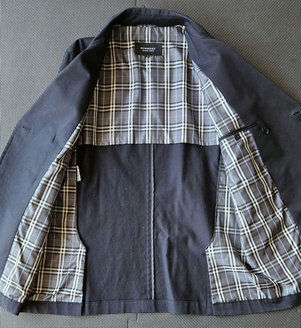 バーバリーブラックレーベル　ネイビー　ピーコート　Mサイズ