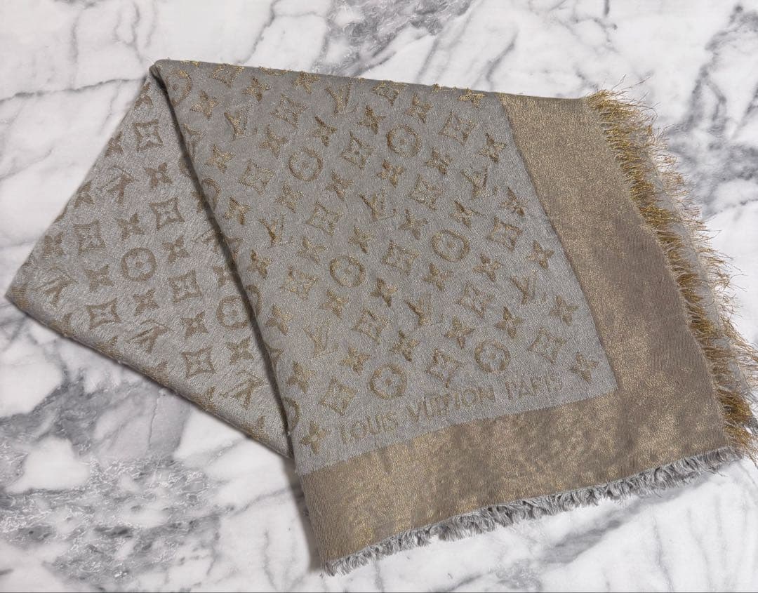 ルイヴィトン　モノグラムシャイン　ストール