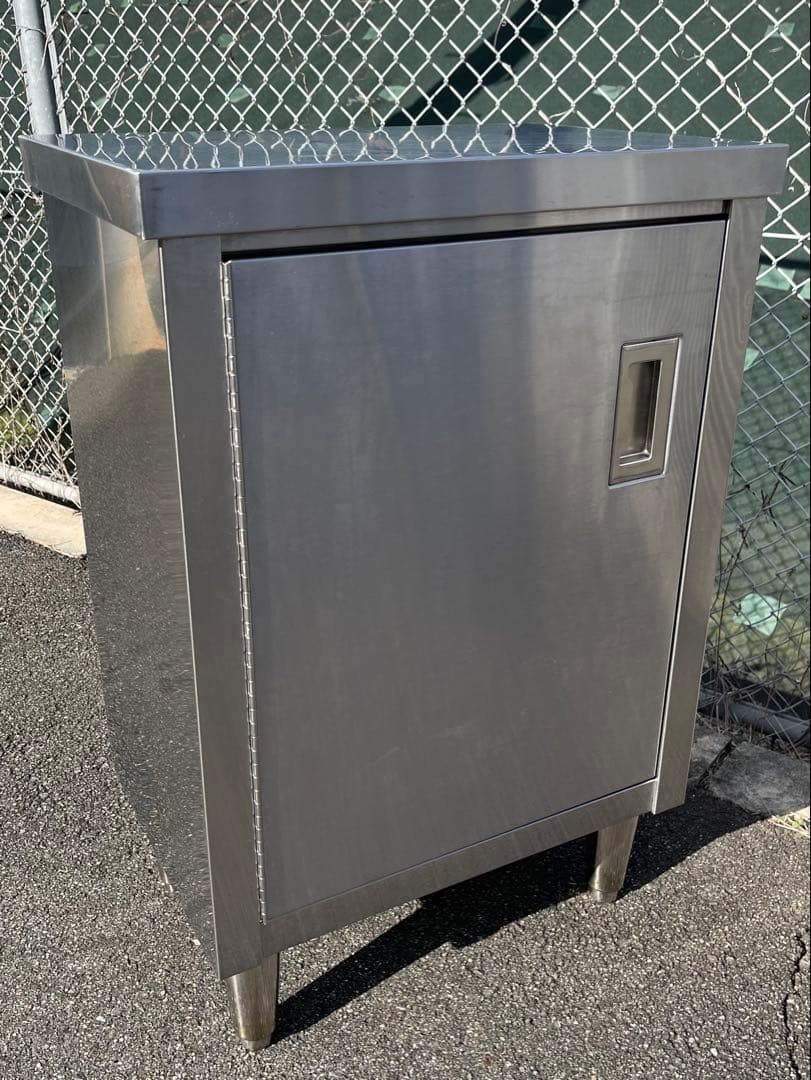 ステンレス作業台 調理台 キャビネット　中棚付き　540×360×800