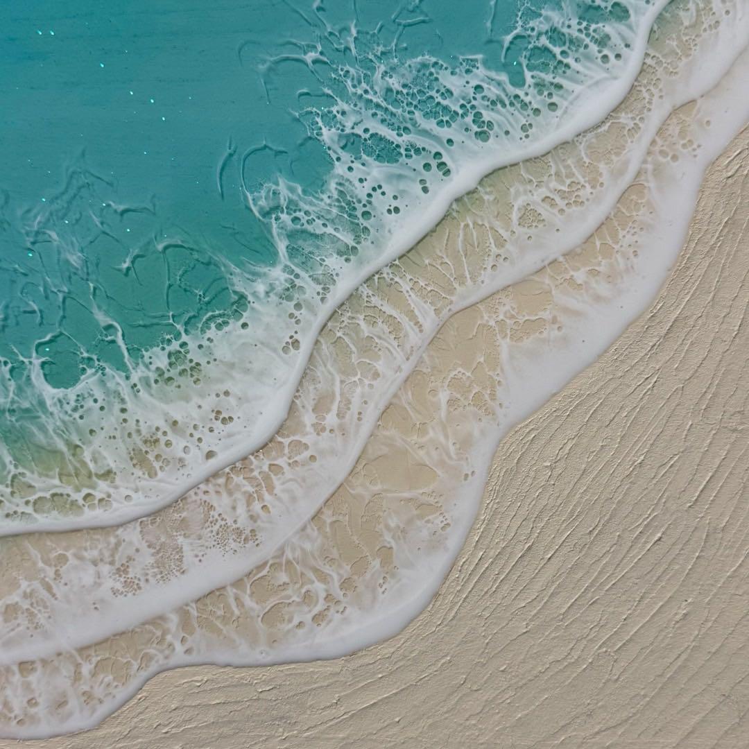 レジンアート　オーシャンレジン　海