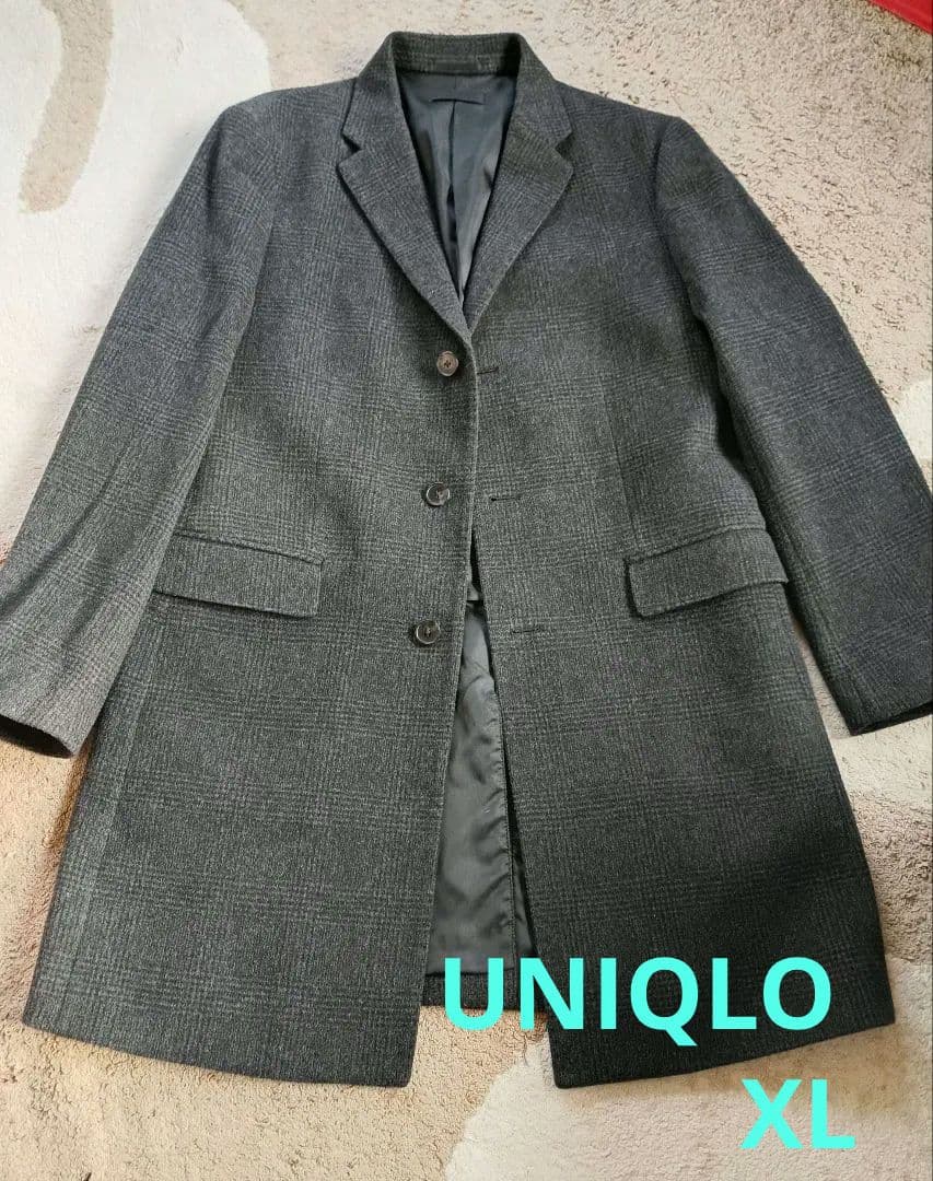 ❤UNIQLO チェスターコート ウール カシミヤ XL【美品】❤
