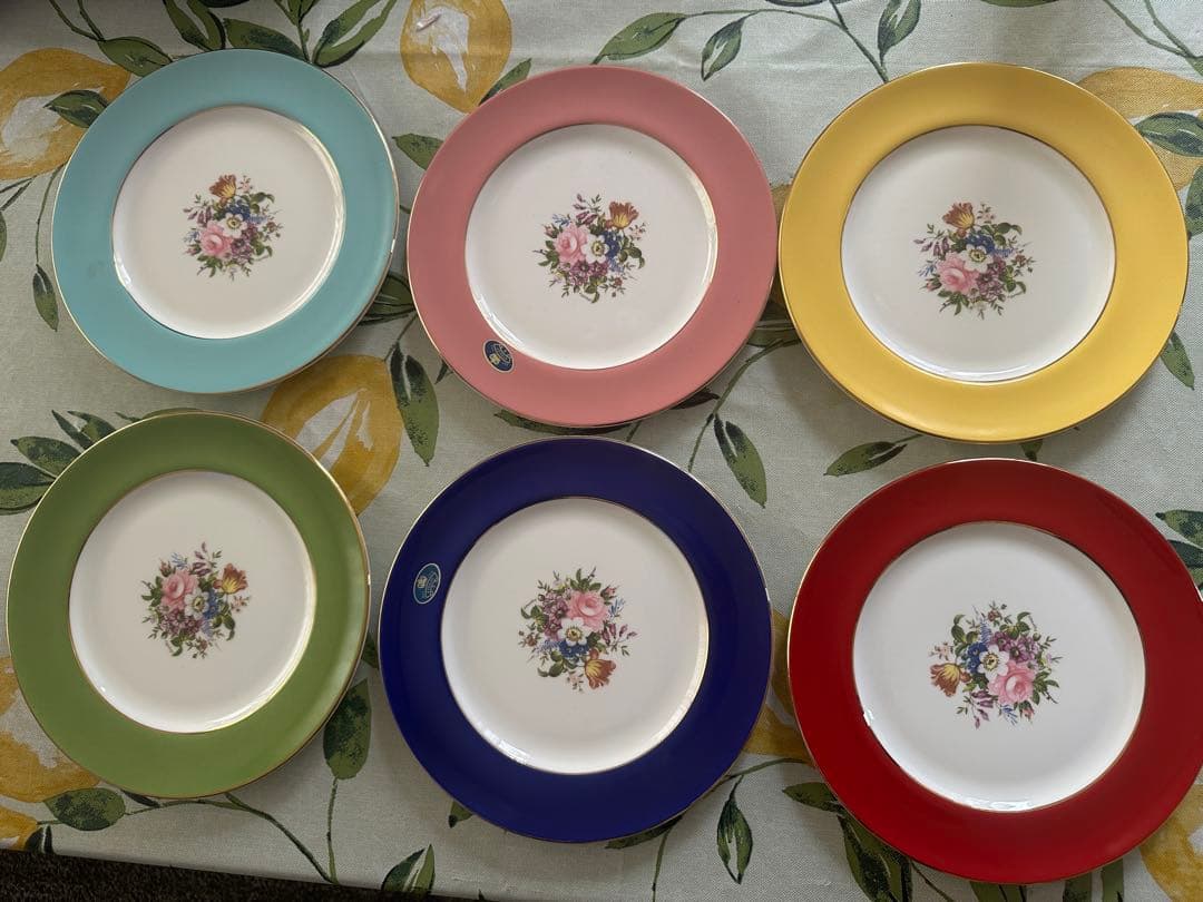 aynsley エインズレイ　ケーキ皿　プレート　21cm 6枚 イギリス