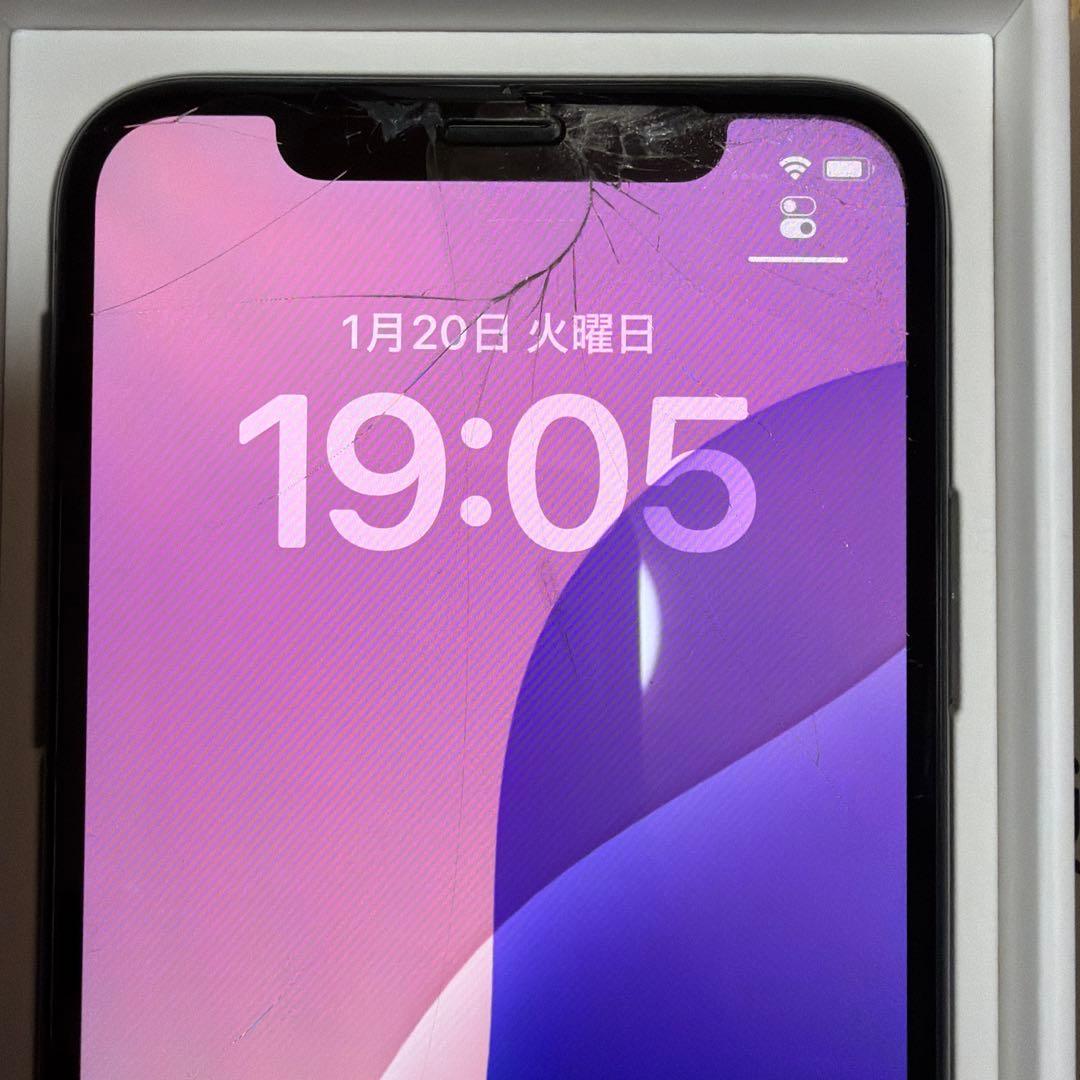 iPhone XS 266GB SIMフリー 画面割れ バッテリー73%