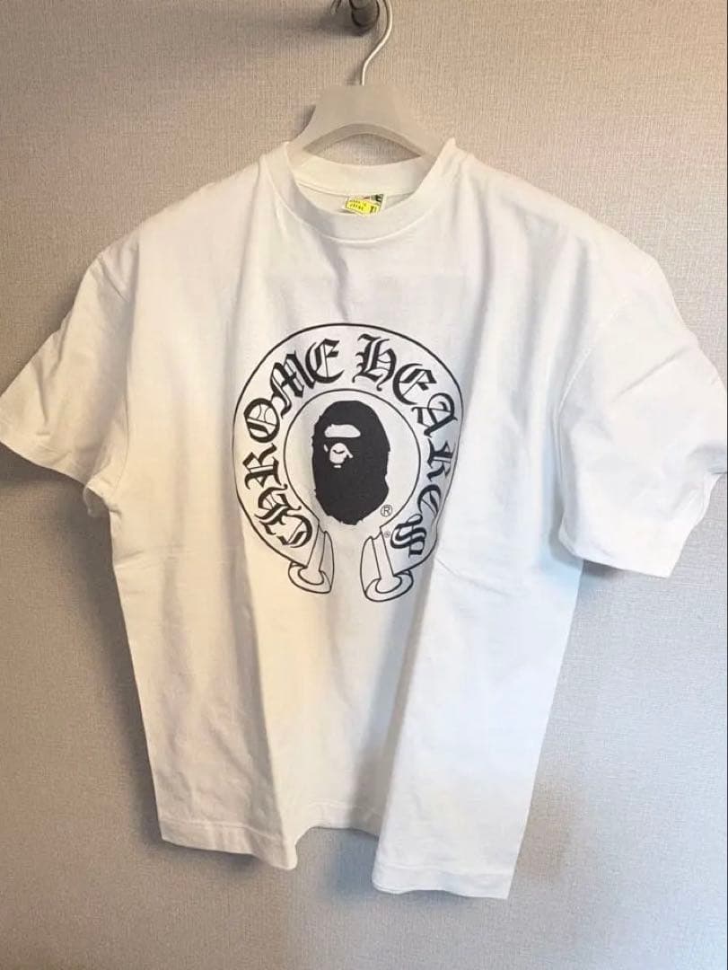 r*e様 CHROME HEARTS APE ホワイト Tシャツ XLサイズ