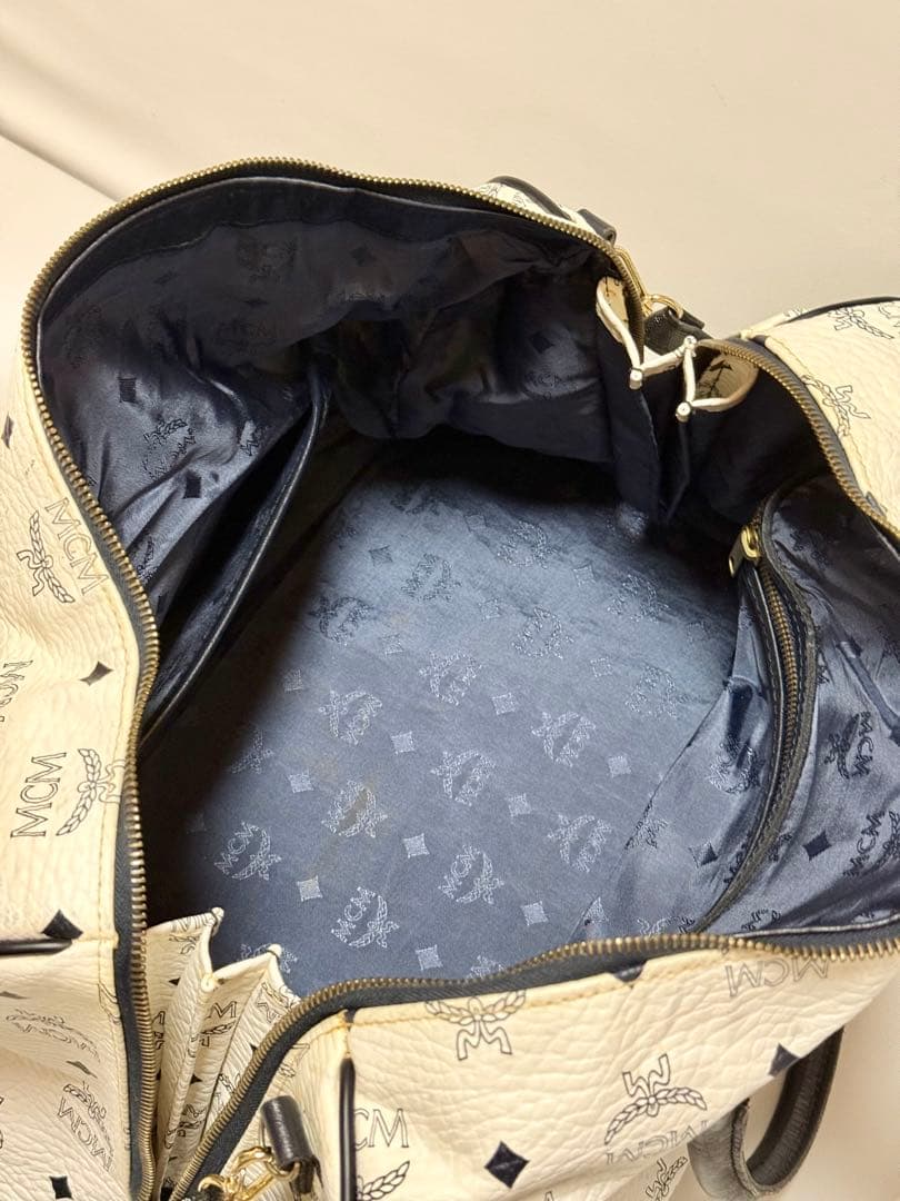 MCM ボストンバッグ ホワイト