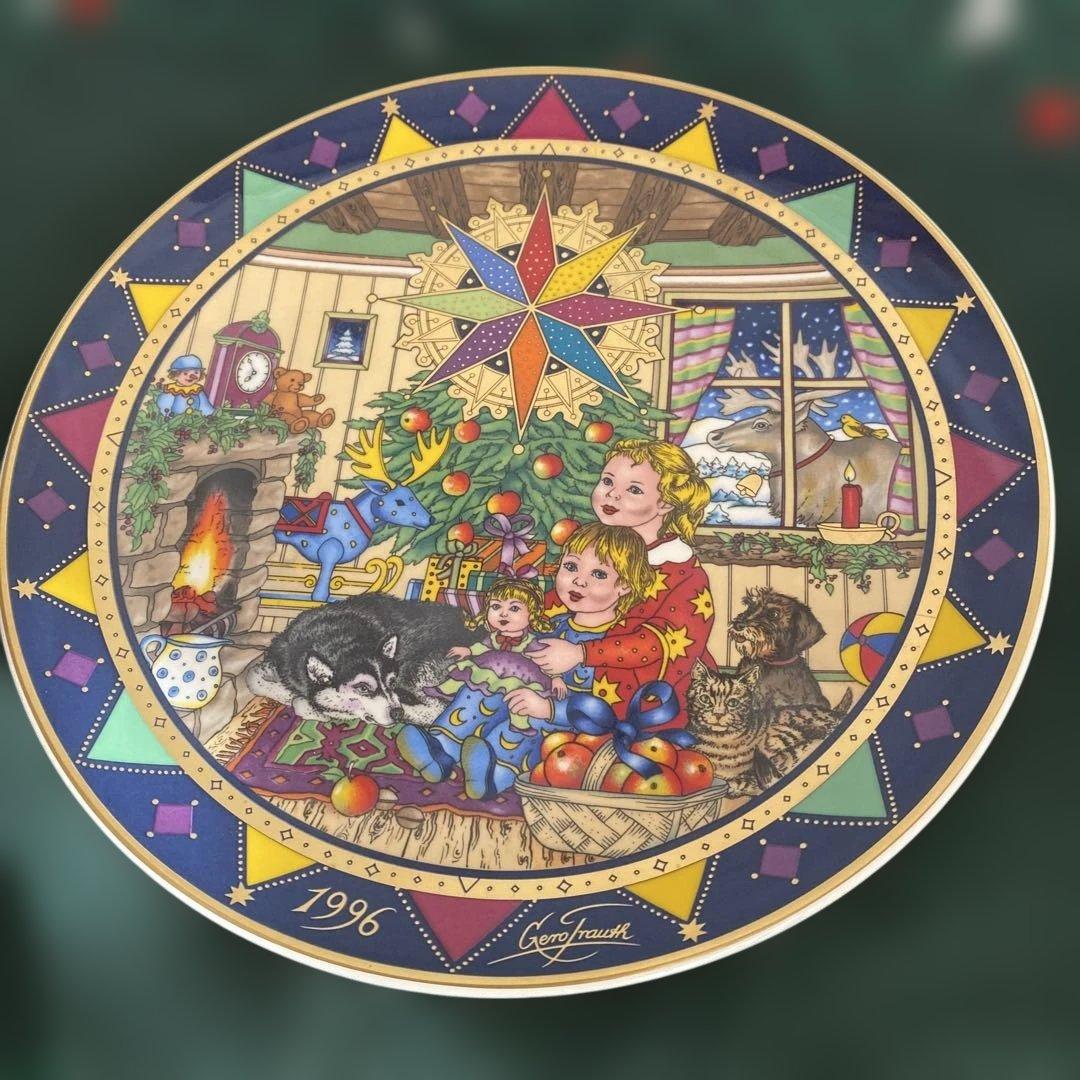 【新品・希少】ハインリッヒ ビレロイ&ボッホ 1996年クリスマス皿 金彩