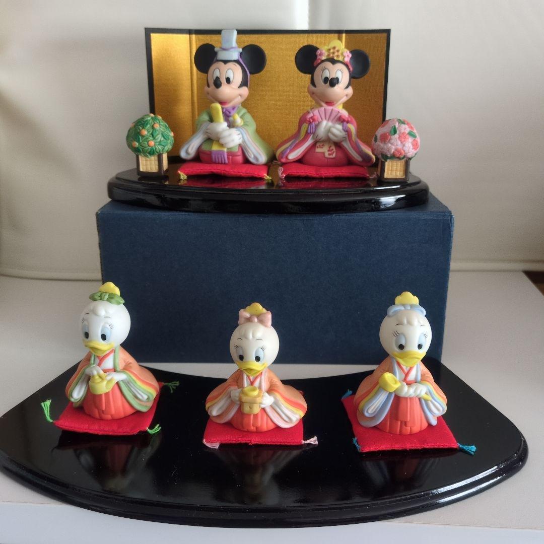 ディズニーミッキー・ミニー 　エイプリル　メイ　ジューン雛人形5体セット　雛祭り