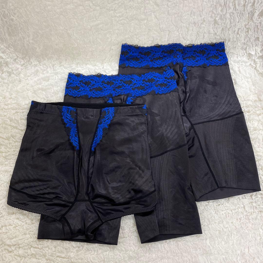 ねこ 補正下着 ショート ロングガードル 3枚 EL-76 カーヴィシャス