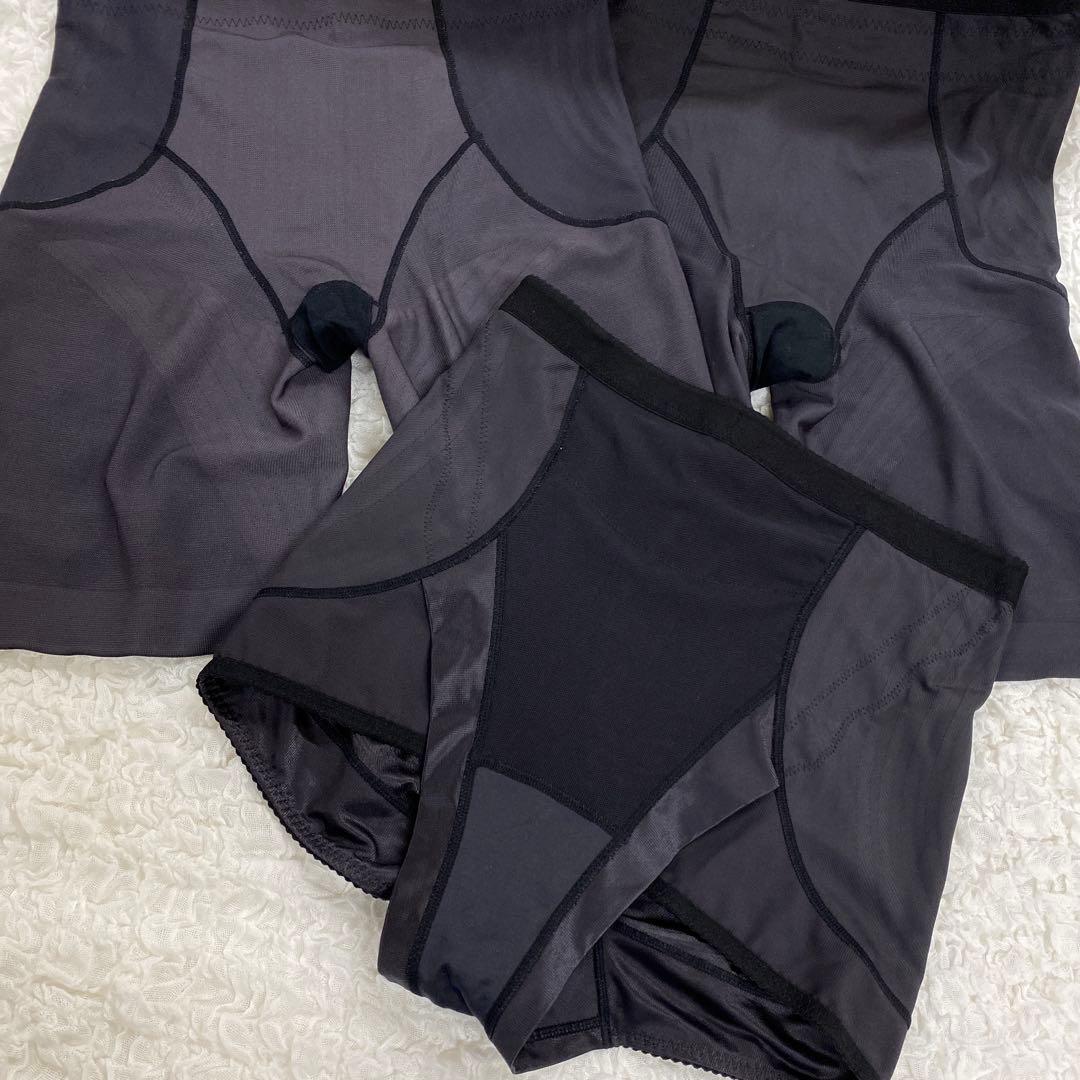 ねこ 補正下着 ショート ロングガードル 3枚 EL-76 カーヴィシャス