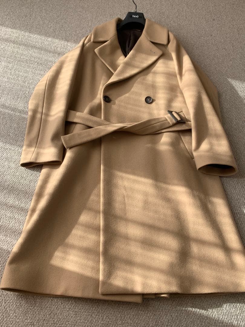 Hevo BRINDISIダブルコート キャメル　ベージュ46