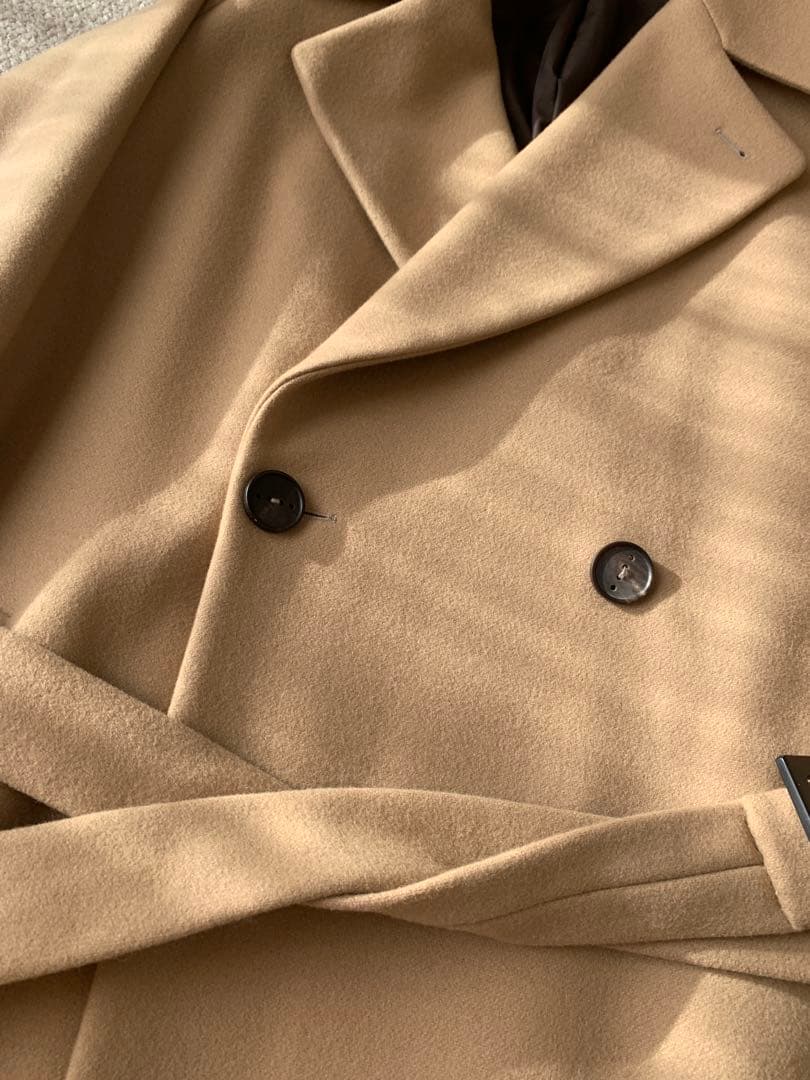 Hevo BRINDISIダブルコート キャメル　ベージュ46