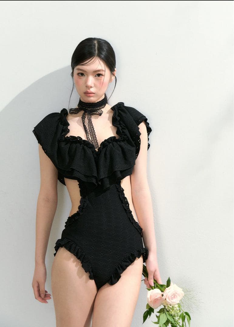 水着・ラッシュガード angelic swimwear black