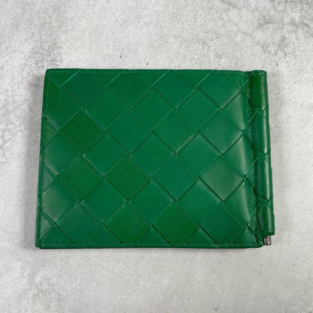 【未使用級 付属品完備】ボッテガヴェネタ マネークリップ マキシ イントレ 緑