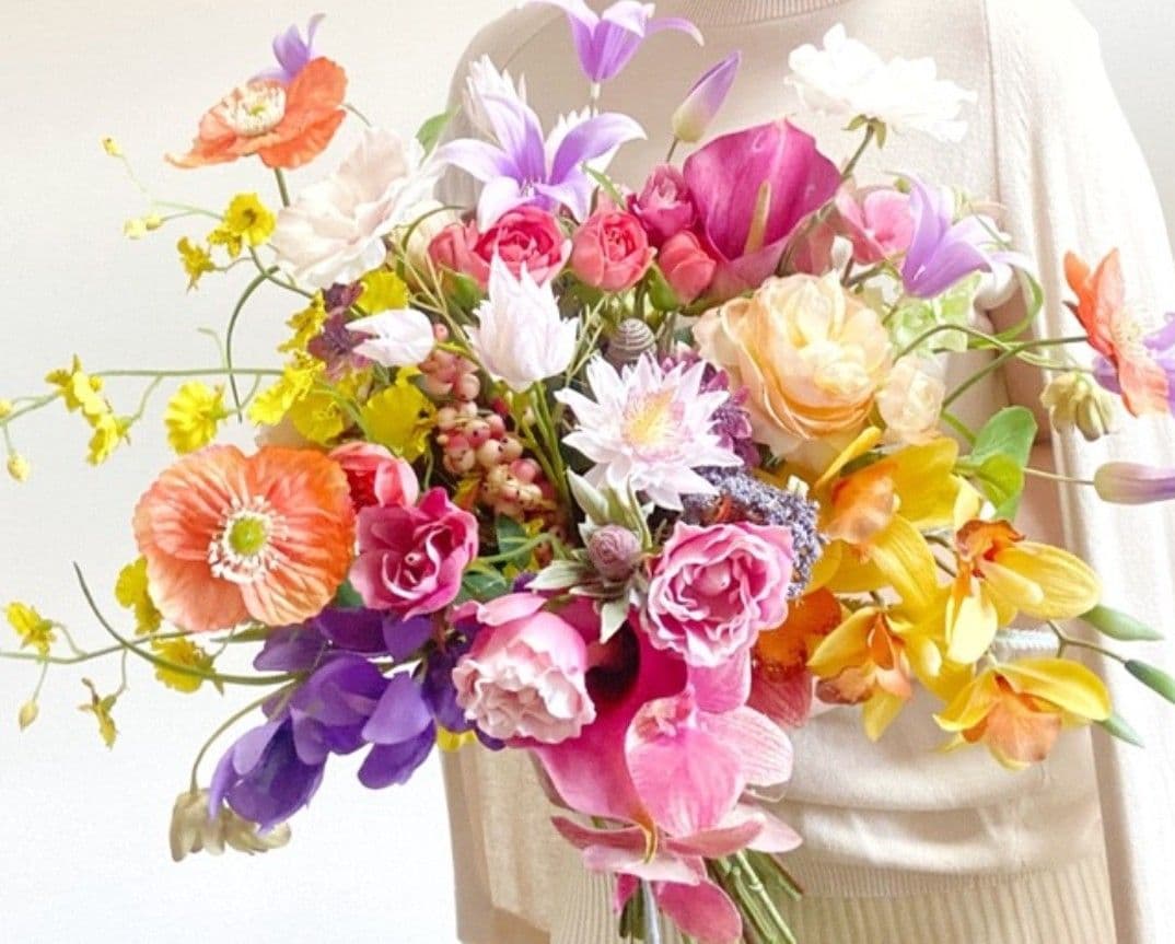 ボリュームたっぷり！ウェディングブーケセット