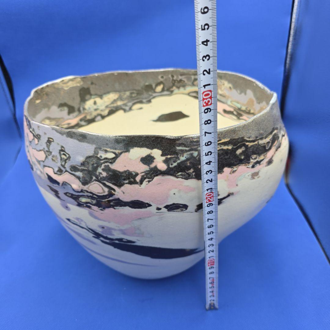 人気作家　梶谷ばん作 花瓶 壺