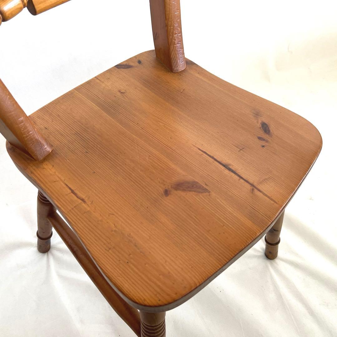 パイン材・ダイニングチェア・スクロールバックチェア