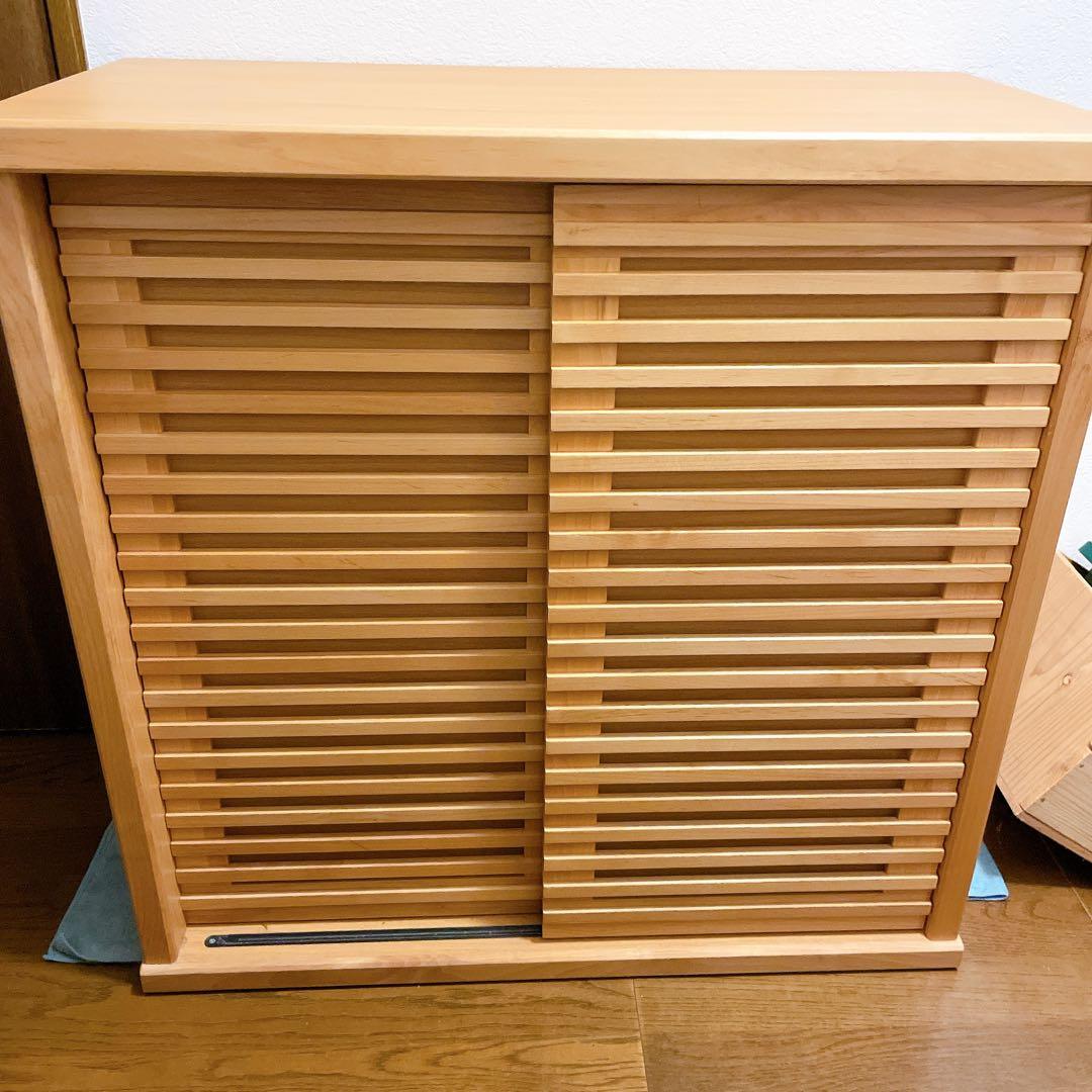 シューズボックス　靴箱　ルーバー　おしゃれ　棚板可動
