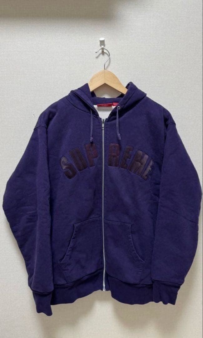 希少supreme Arc Logo Thermal Zip Up Hoodie
