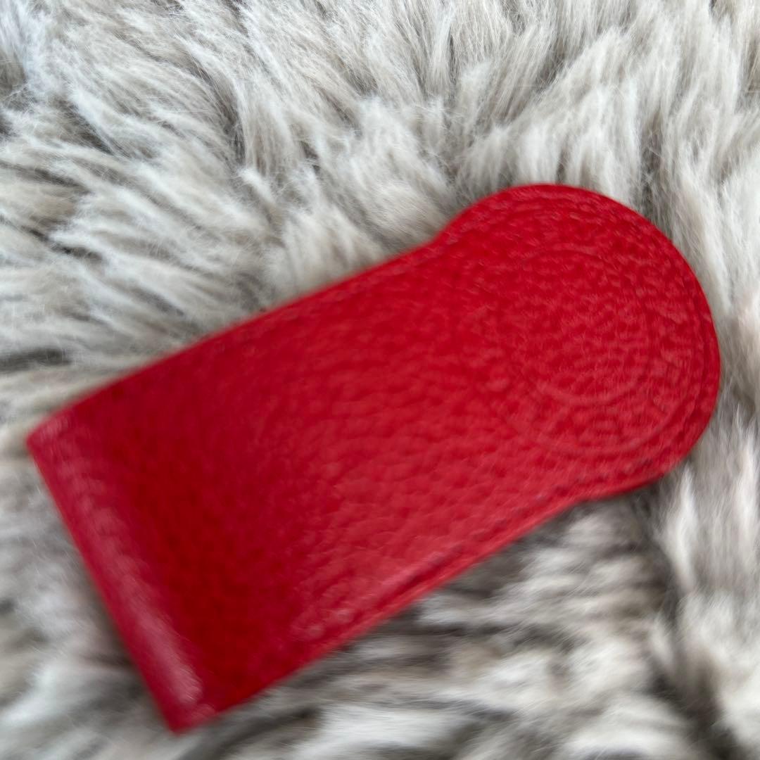 ❤️新品❤️ブルガリ ❤️マネークリップ ❤️レザーブルガリブルガリ レッド本革