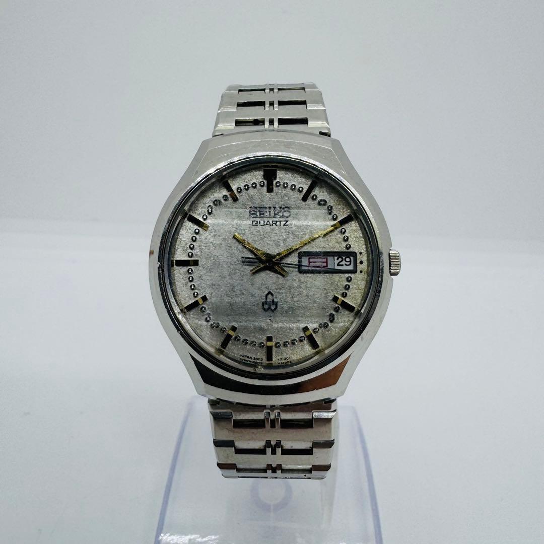 ✨セイコー✨初期クオーツ✨3803-7060✨デイデイト✨カットガラス✨腕時計✨