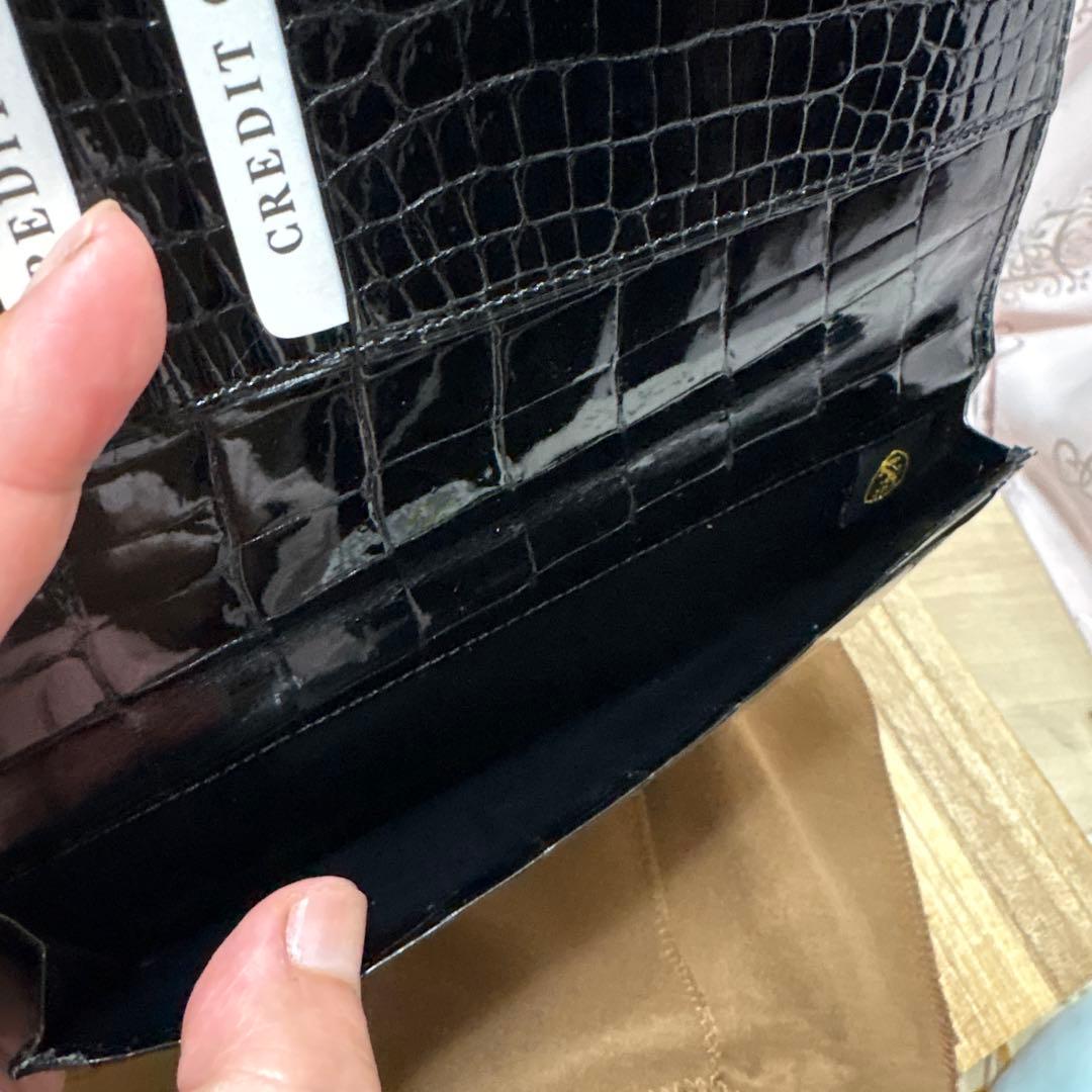 わいえす JRA 黒 クロコダイルレザー 長財布 新品未使用