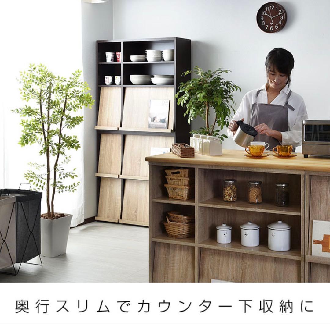 本棚 棚 収納棚　ディスプレイラック　木目調　オーク（最終値下げ）