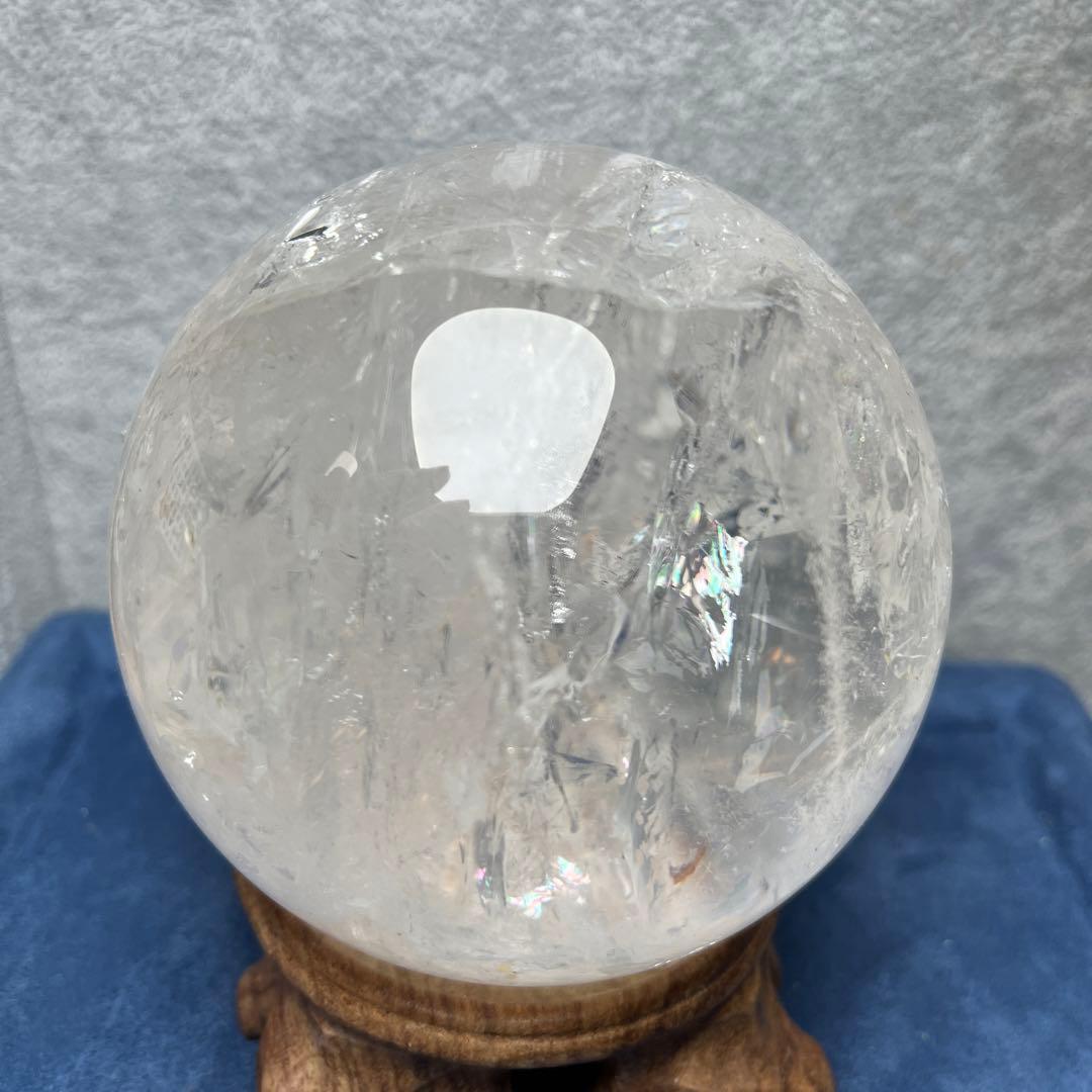 ご予約水晶スフィア　直径92mm 虹ギラギラ　30%off❣️