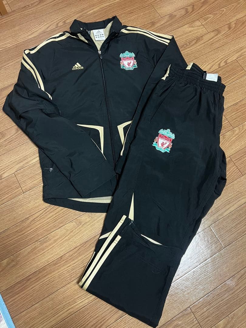 Liverpool FC adidas ジャージセット 黒　Mサイズ　リバプール