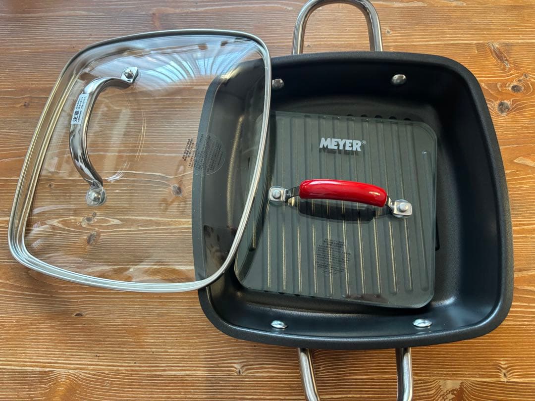 MEYER ステンレススチール グリルパン 24cm