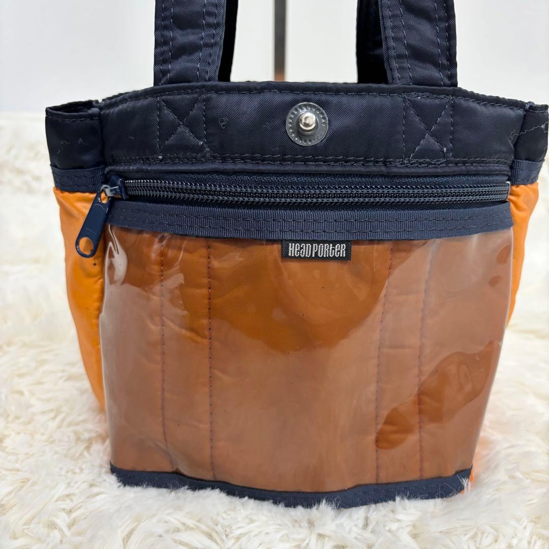 HEAD PORTER ネイビー ハンドバッグ ミニサイズ