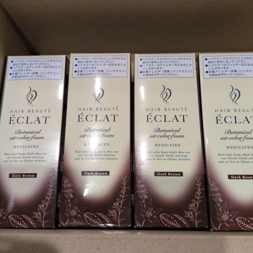 ヘアボーテエクラ　ボタニカルエアカラーフォームEX ダークブラウン　4本セット