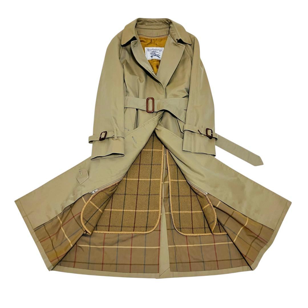 バーバリーズ トレンチコート ノバチェック ベージュ ステンカラー