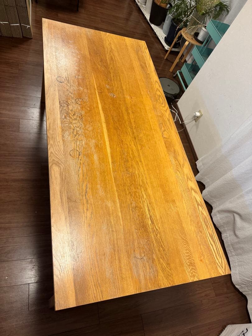 ナチュラルウッド ダイニングテーブル 長さ1800 幅800 高さ720 値下げ