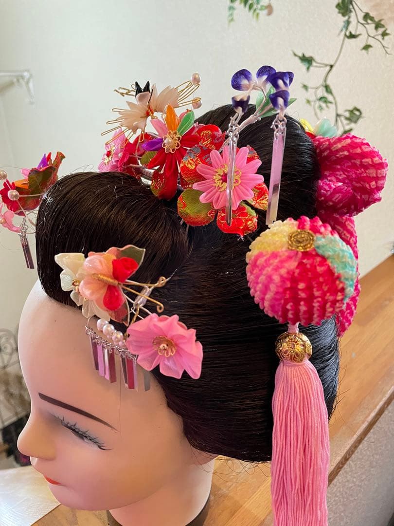 七五三髪飾り（鶴）