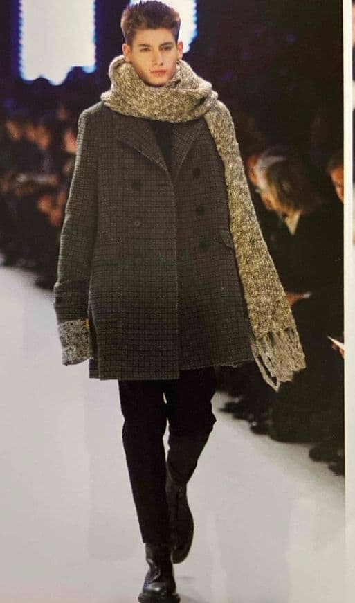 DIOR HOMME エディ期 ロングマフラー ウール