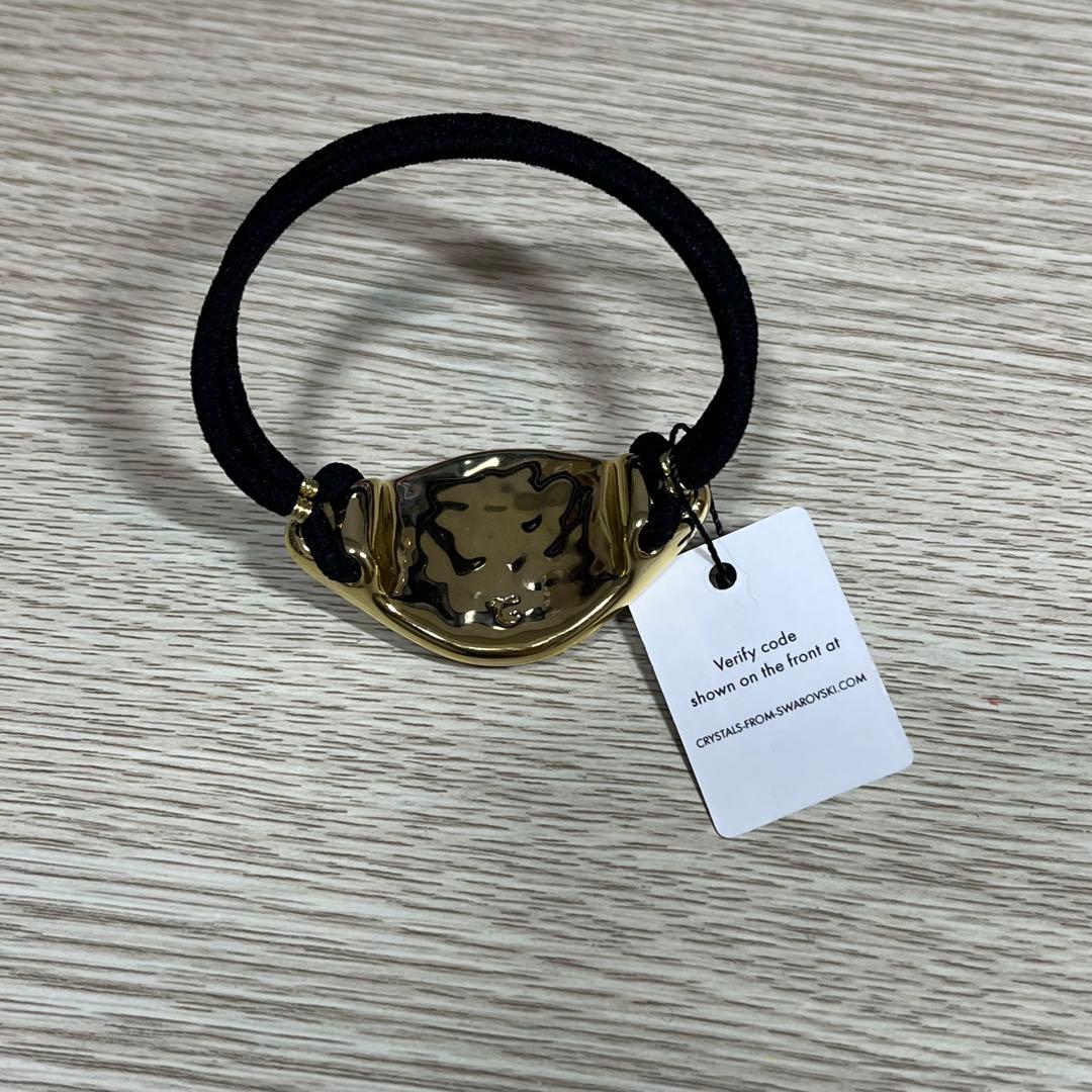 コンプレックスビズ　カムリーポニー　ゴールド×グレー