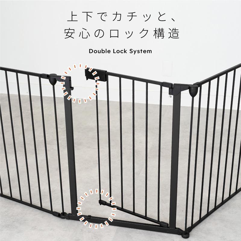 ペットサークル ブラック 8扉付き 73.5cm　（新品未使用開封済み）