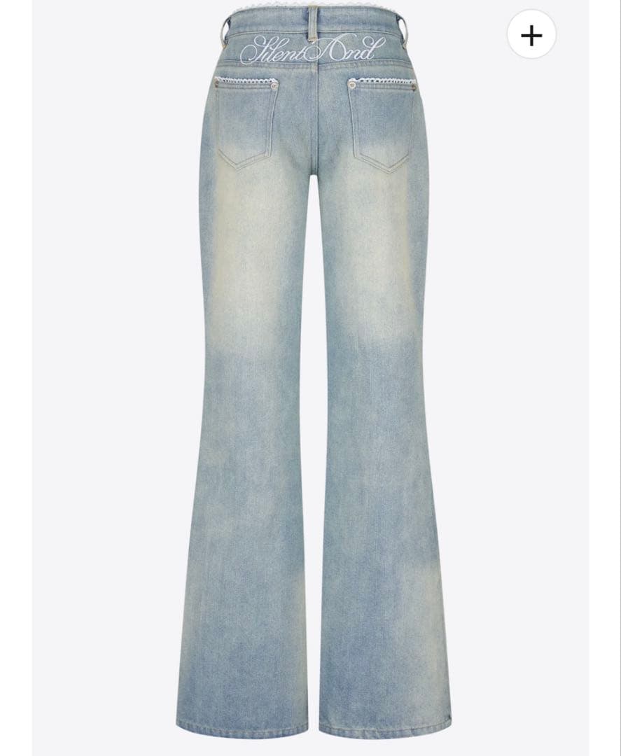 e*u様 silentand silent(and) lace denim pa