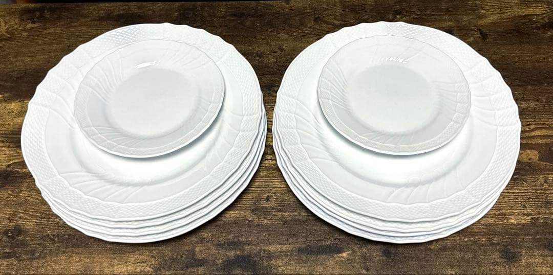 リチャードジノリベッキオホワイト プレート26㎝/8枚+17cm/2枚合計10枚