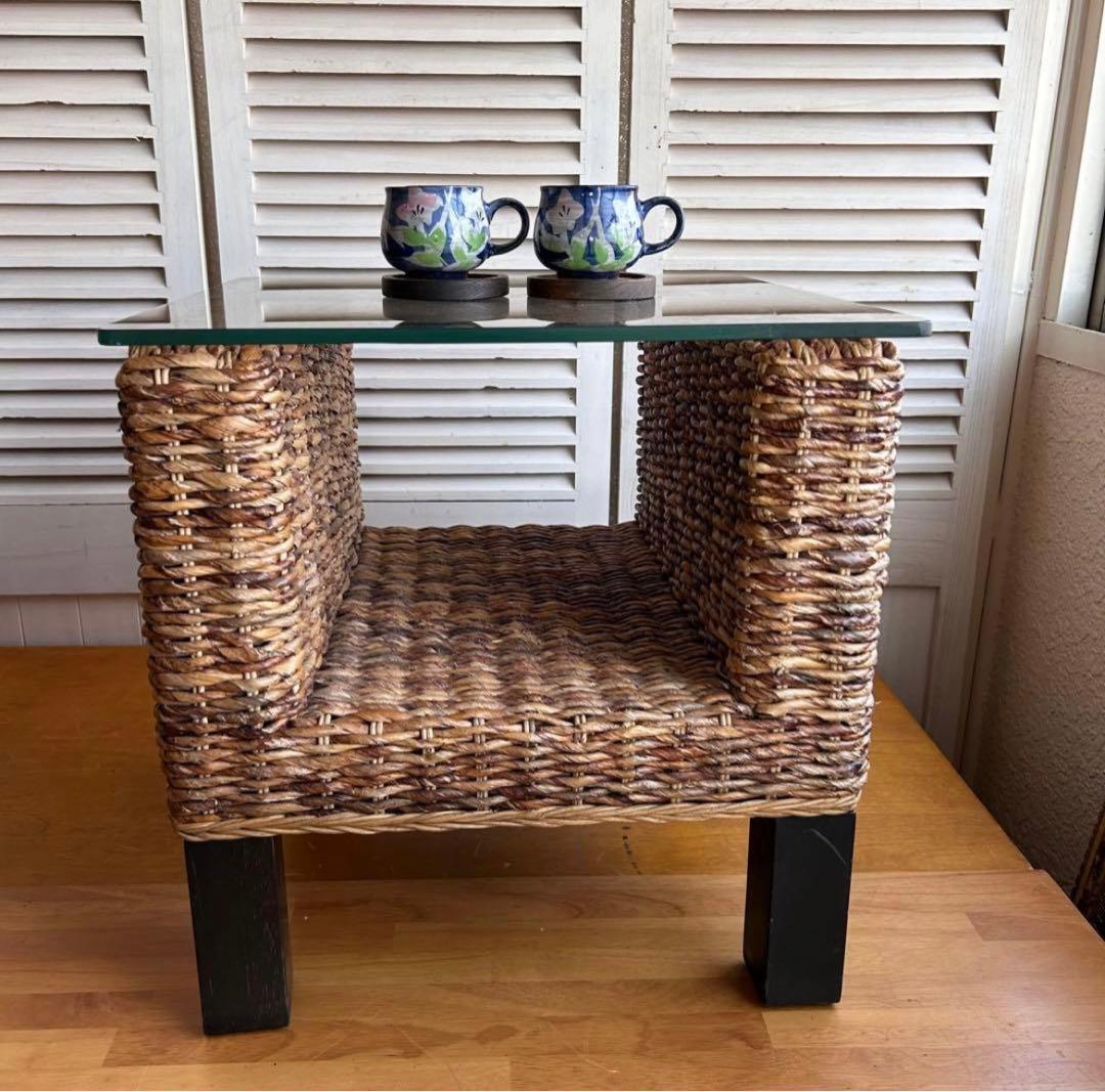 センターテーブル　ローテーブル ウォーターヒヤシンス　テーブル　サイドテーブル