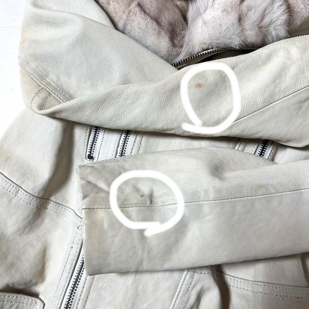 y2k ファー付きラムレザーライダース グランジ 平成ギャル お兄系